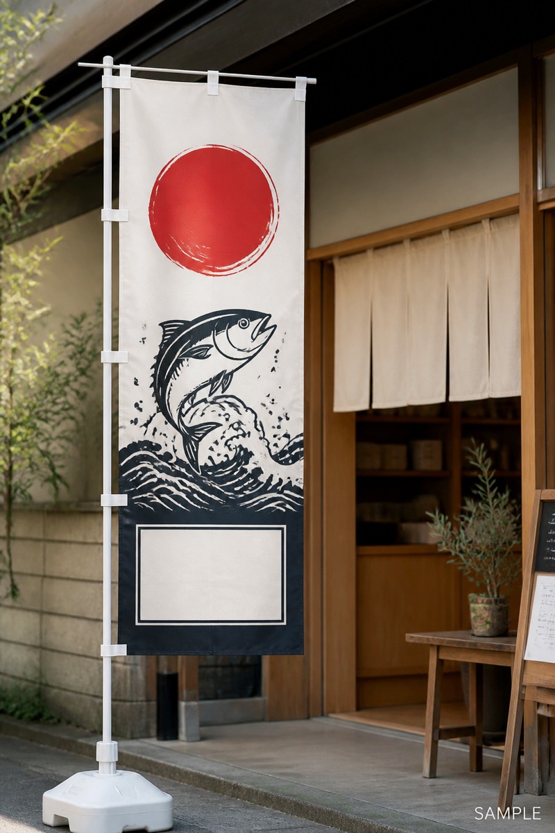 のぼり旗印刷のサンプルイメージ