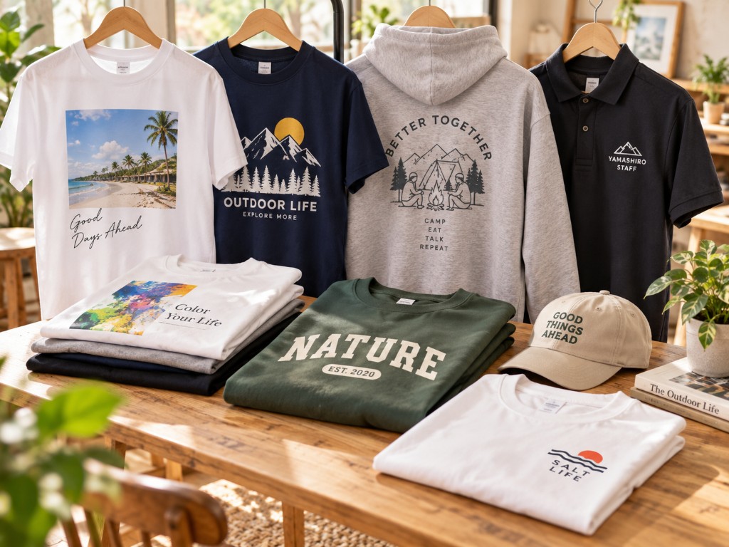 オリジナルTシャツなどのウェアプリント